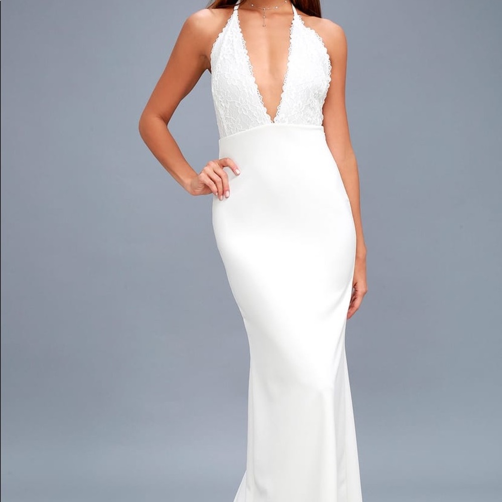 Lulu’s Prima Donna Life Backless Maxi Dress